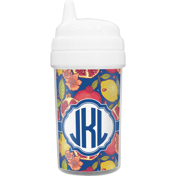 Custom Pomegranates & Lemons Sippy Cup (Personalized)