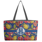 Pomegranates & Lemons Beach Totes Bag - w/ Black Handles (Personalized)