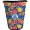 Pomegranates & Lemons Waste Basket - Single Sided (Black) (Personalized)