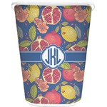 Pomegranates & Lemons Waste Basket - Single Sided (White) (Personalized)