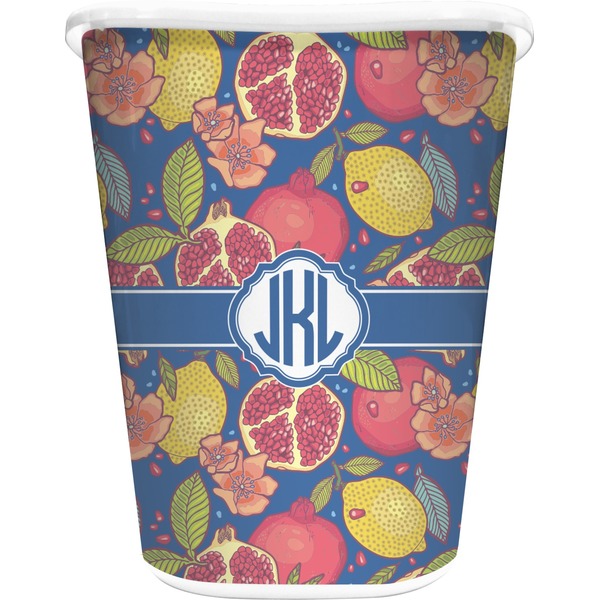 Custom Pomegranates & Lemons Waste Basket (Personalized)