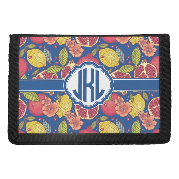 Custom Pomegranates & Lemons Trifold Wallet (Personalized)