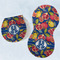 Pomegranates & Lemons Burp Pads - Velour - Set of 2 w/ Monogram