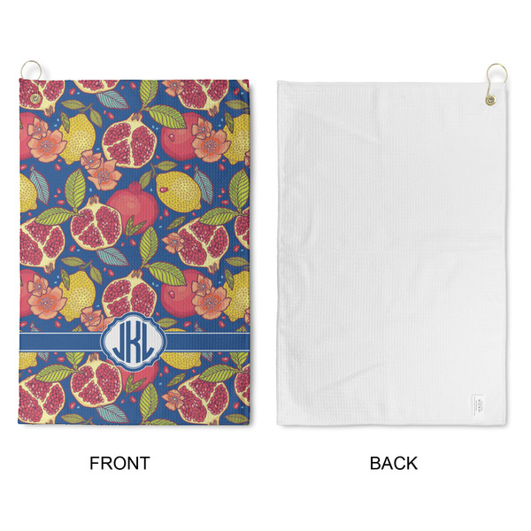 Pomegranates & Lemons Waffle Weave Golf Towel - Approval