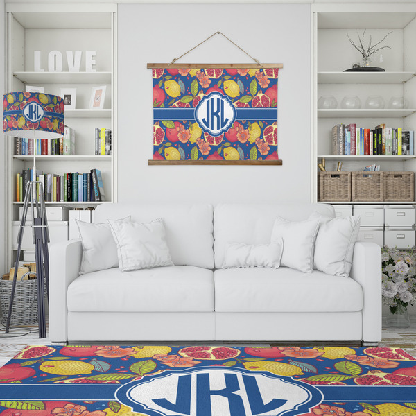 Pomegranates & Lemons Wall Hanging Tapestry - IN CONTEXT