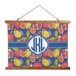 Pomegranates & Lemons Wall Hanging Tapestry - Wide (Personalized)