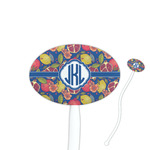 Pomegranates & Lemons Oval Plastic Stir Sticks (Personalized)