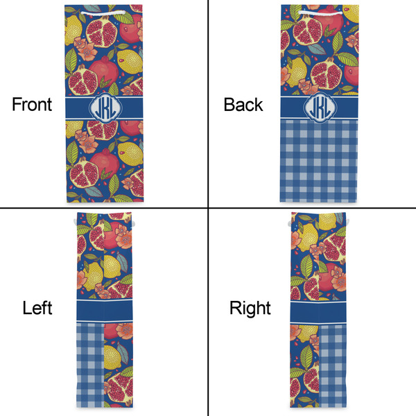 Pomegranates & Lemons Wine Gift Bag - Gloss - Approval