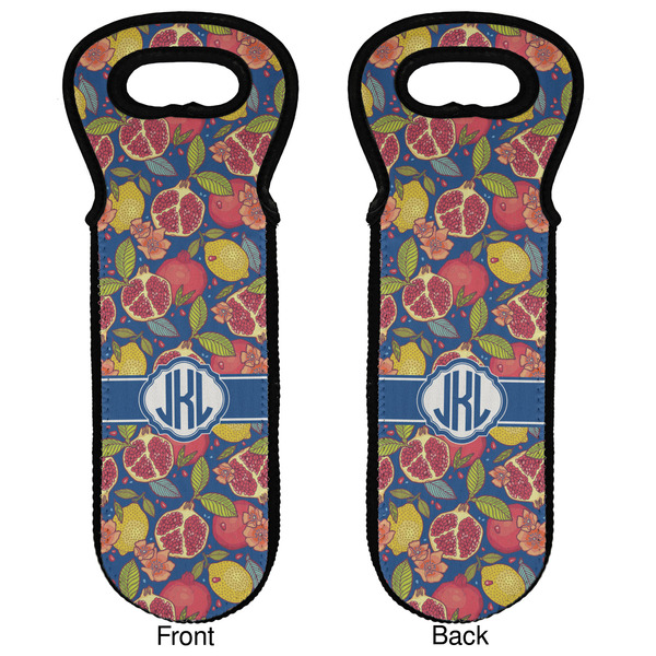 Pomegranates & Lemons Wine Tote Front & Back