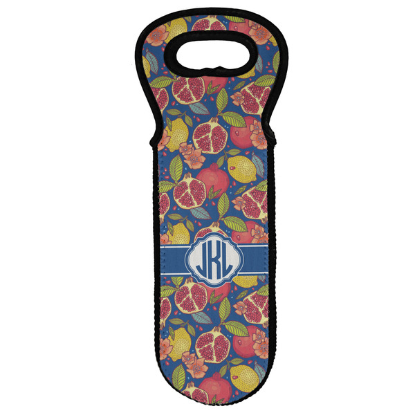 Custom Pomegranates & Lemons Wine Tote Bag (Personalized)