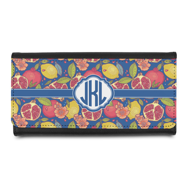 Custom Pomegranates & Lemons Leatherette Ladies Wallet (Personalized)