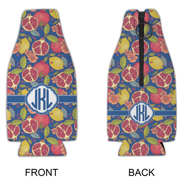 Pomegranates & Lemons Zipper Bottle Cooler - APPROVAL