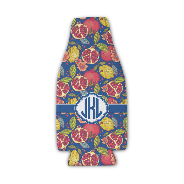 Custom Pomegranates & Lemons Zipper Bottle Cooler (Personalized)