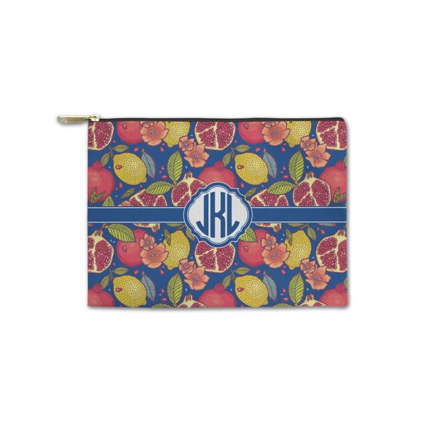 Custom Pomegranates & Lemons Zipper Pouch - Small - 8.5"x6" (Personalized)