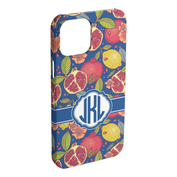 Custom Pomegranates & Lemons iPhone Case - Plastic - iPhone 15 Pro Max (Personalized)