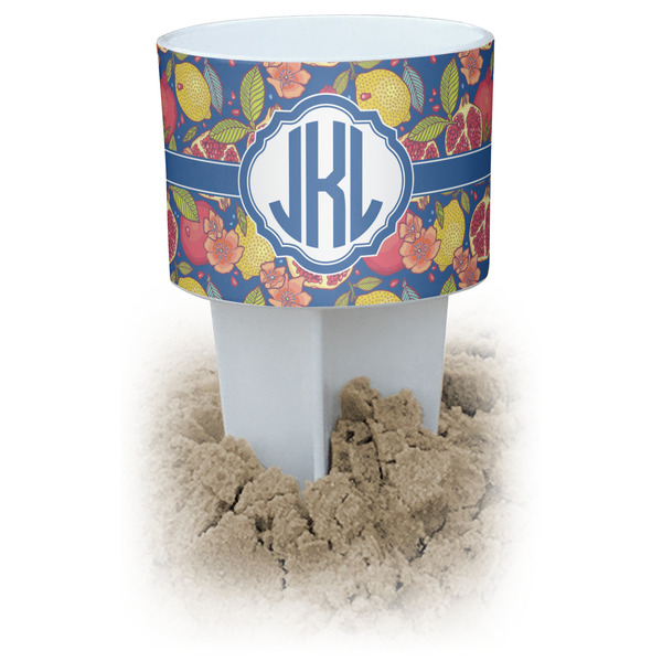 Custom Pomegranates & Lemons Beach Spiker Drink Holder (Personalized)