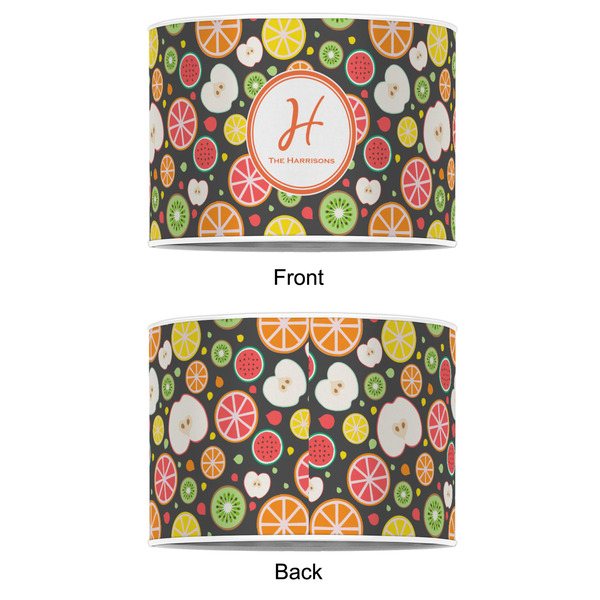 Apples & Oranges 12" Drum Lampshade - APPROVAL (Poly Film)