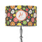 Apples & Oranges 12" Drum Lampshade - ON STAND (Fabric)