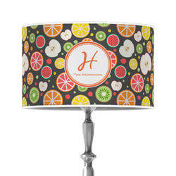 Apples & Oranges 12" Drum Lamp Shade - Poly-film (Personalized)