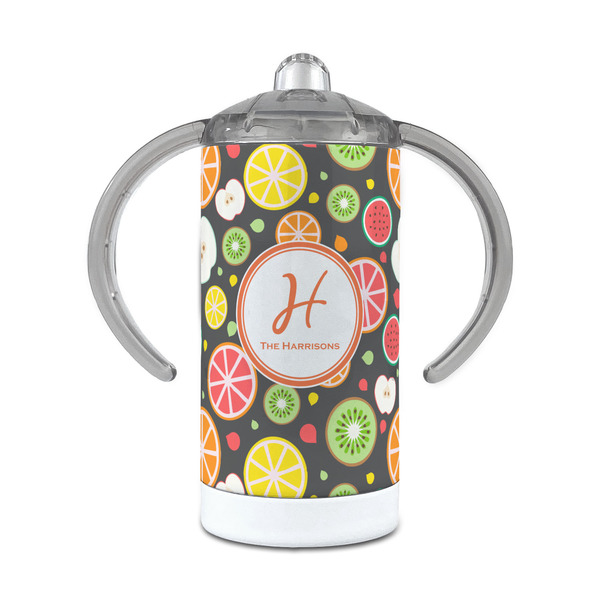 Custom Apples & Oranges 12 oz Stainless Steel Sippy Cup (Personalized)
