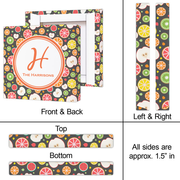 Apples & Oranges 12x12 - Canvas Print - Approval