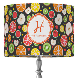 Apples & Oranges 16" Drum Lamp Shade - Fabric (Personalized)