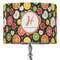 Apples & Oranges 16" Drum Lampshade - ON STAND (Fabric)