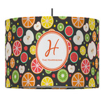 Apples & Oranges 16" Drum Pendant Lamp - Fabric (Personalized)