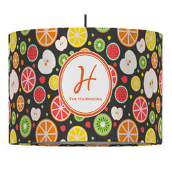 Apples & Oranges Drum Pendant Lamp (Personalized)