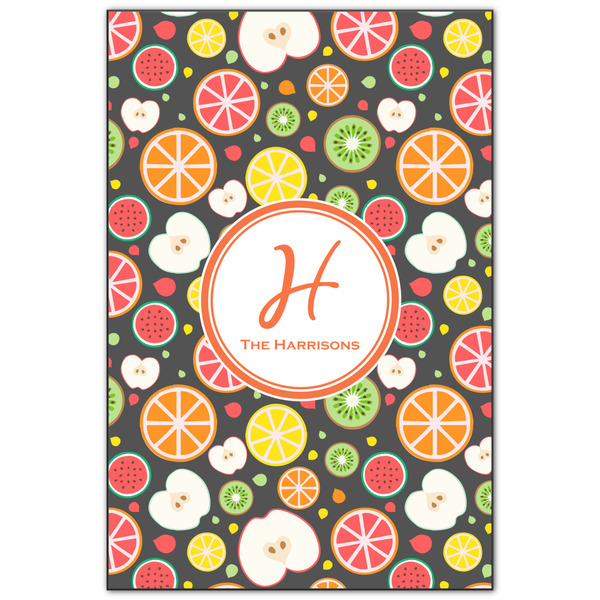 Custom Apples & Oranges Wood Print - 20x30 (Personalized)