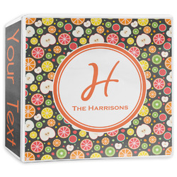 Apples & Oranges 3-Ring Binder - 3 inch (Personalized)