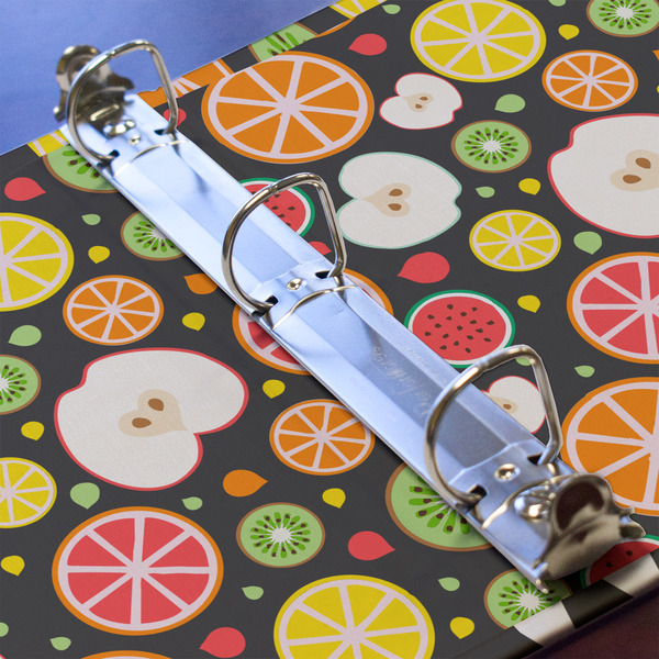 Apples & Oranges 3 Ring Binders - Full Wrap - 1" - DETAIL