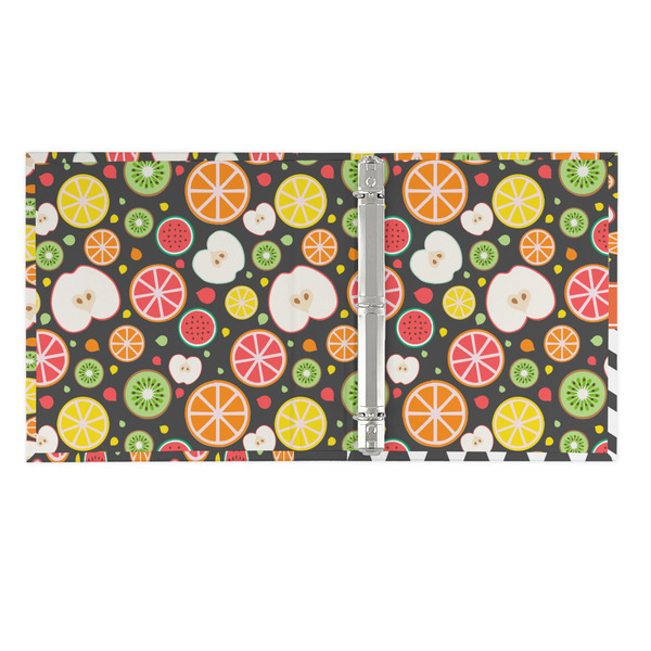 Apples & Oranges 3 Ring Binders - Full Wrap - 1" - OPEN INSIDE
