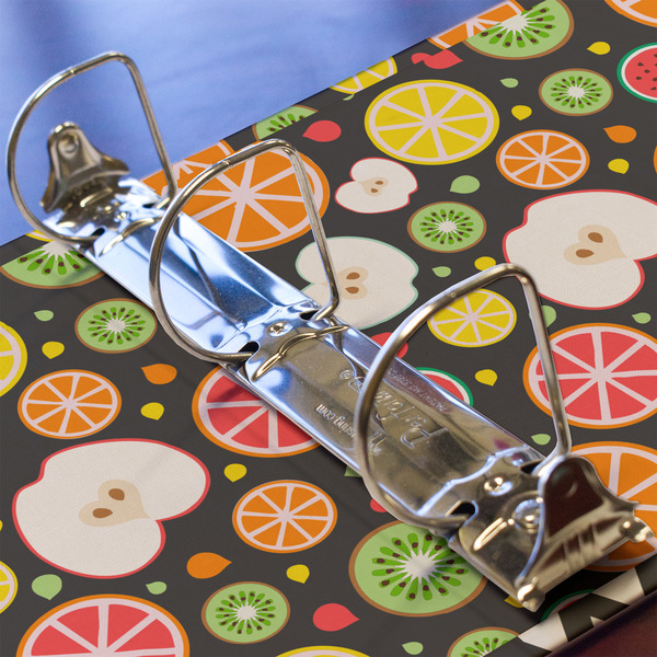 Apples & Oranges 3 Ring Binders - Full Wrap - 2" - DETAIL