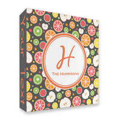 Apples & Oranges 3 Ring Binder - Full Wrap (Personalized)