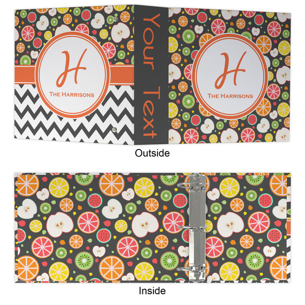 Apples & Oranges 3 Ring Binders - Full Wrap - 3" - APPROVAL