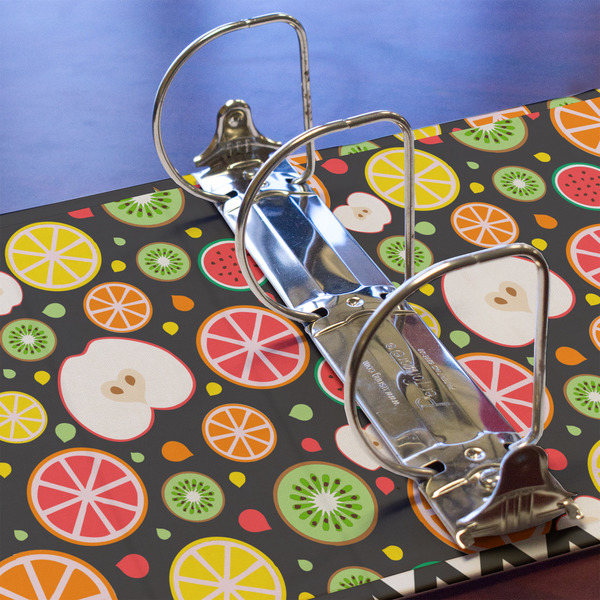 Apples & Oranges 3 Ring Binders - Full Wrap - 3" - DETAIL