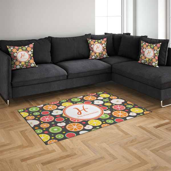 Apples & Oranges 4'x6' Indoor Area Rugs - IN CONTEXT