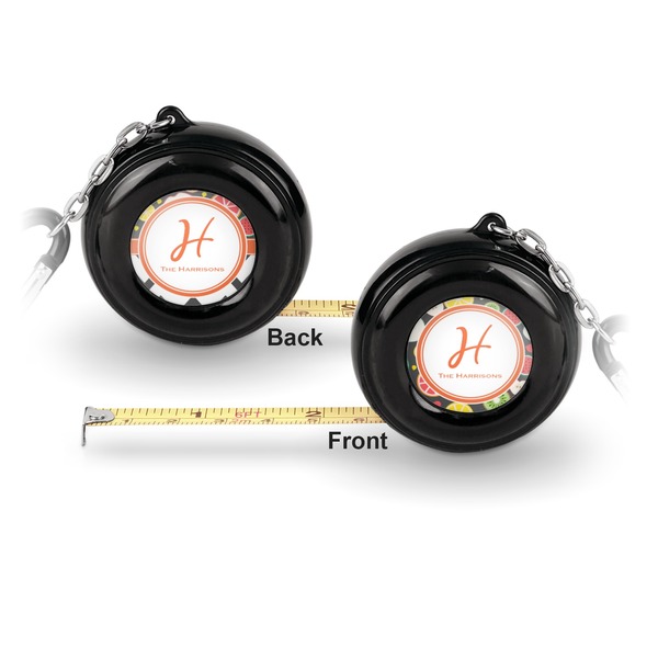 Apples & Oranges 6-Ft Pocket Tape Measure with Carabiner Hook - Front and Back