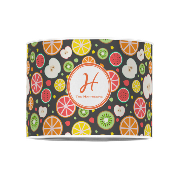 Apples & Oranges 8" Drum Lampshade - FRONT (Poly Film)