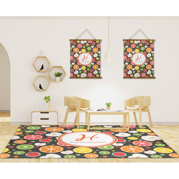 Apples & Oranges 8'x10' Indoor Area Rugs - IN CONTEXT