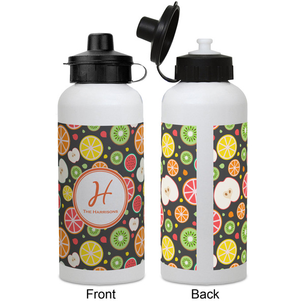 Apples & Oranges Aluminum Water Bottle - White APPROVAL