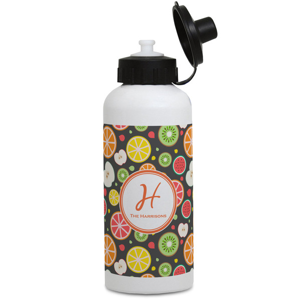 Custom Apples & Oranges Water Bottles - Aluminum - 20 oz - White (Personalized)