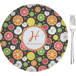 Apples & Oranges 8" Glass Appetizer / Dessert Plates - Single or Set (Personalized)