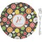 Apples & Oranges 8" Glass Appetizer / Dessert Plates - Single or Set (Personalized)