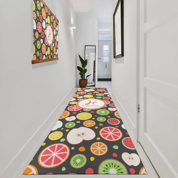 Apples & Oranges Area Rug Sizes - In Context (vertical)