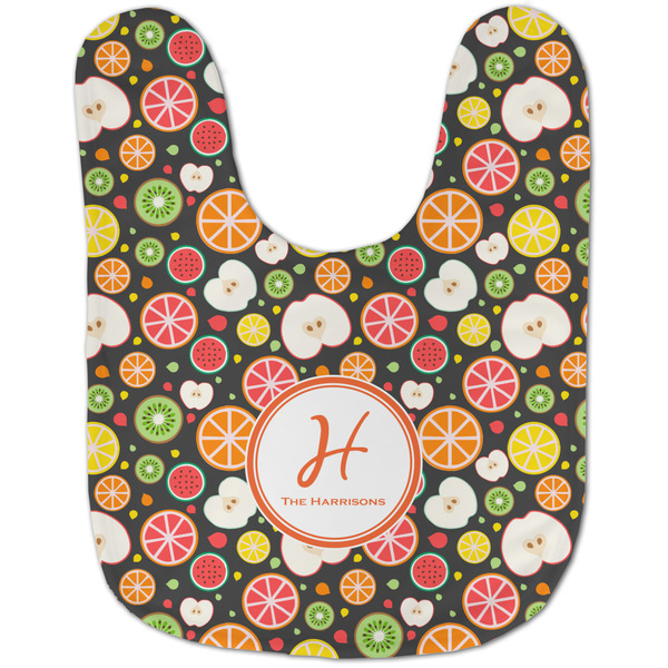 Apples & Oranges Baby Bib - AFT flat