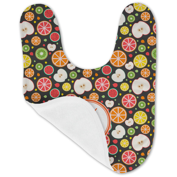 Apples & Oranges Baby Bib - AFT folded