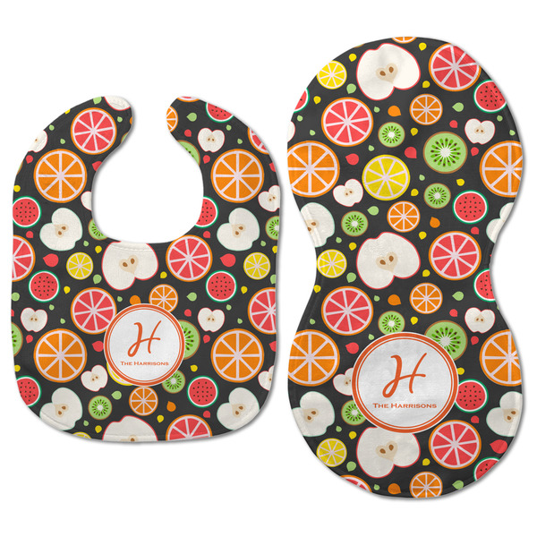 Apples & Oranges Baby Bib & Burp Set - Approval (new bib & burp)