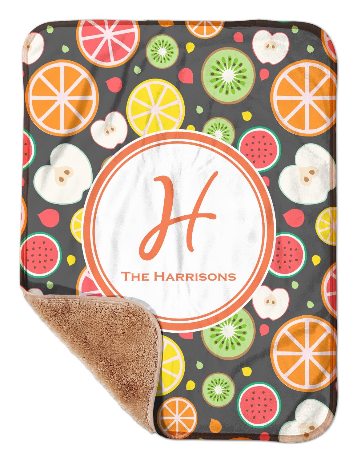 personalized sherpa baby blanket